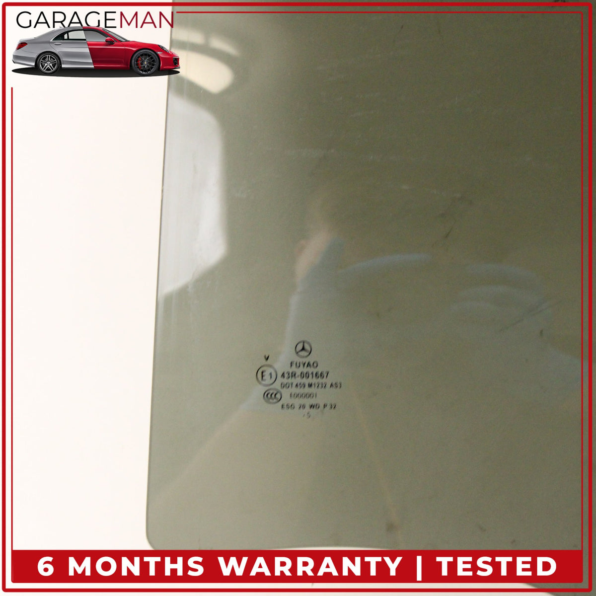 2015-2020 Mercedes X156 GLA250 Rear Left Driver Side Door Window Glass OEM