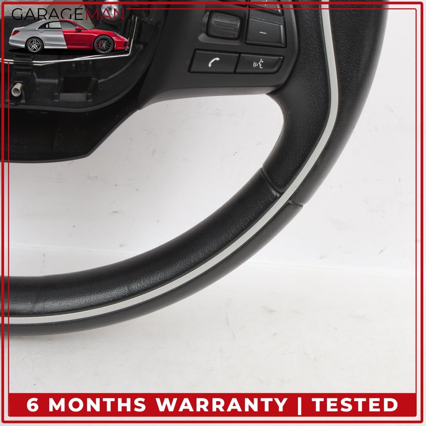 2014-2021 BMW i3 I01 Front Left Driver Side Steering Wheel Black 6870168 OEM