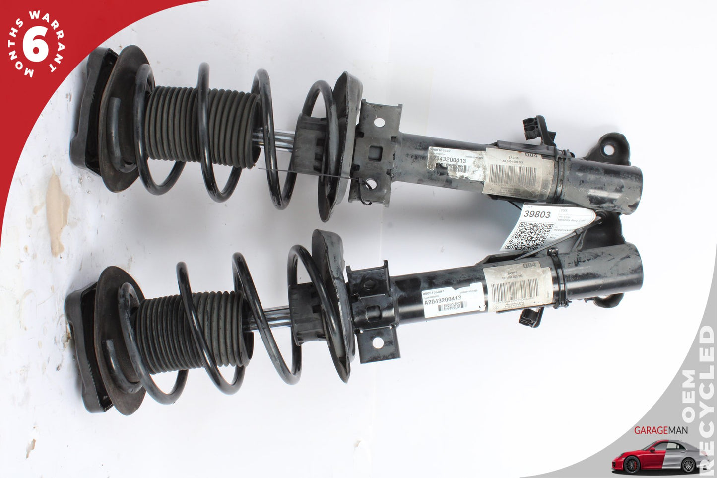2008-2011 Mercedes W204 C300 Front Left and Right Side Shock Strut 2043200413