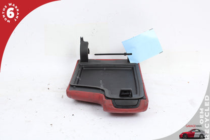 2006-2013 BMW 335is Front Center Console Armrest Lid Cover Red 9133804 OEM