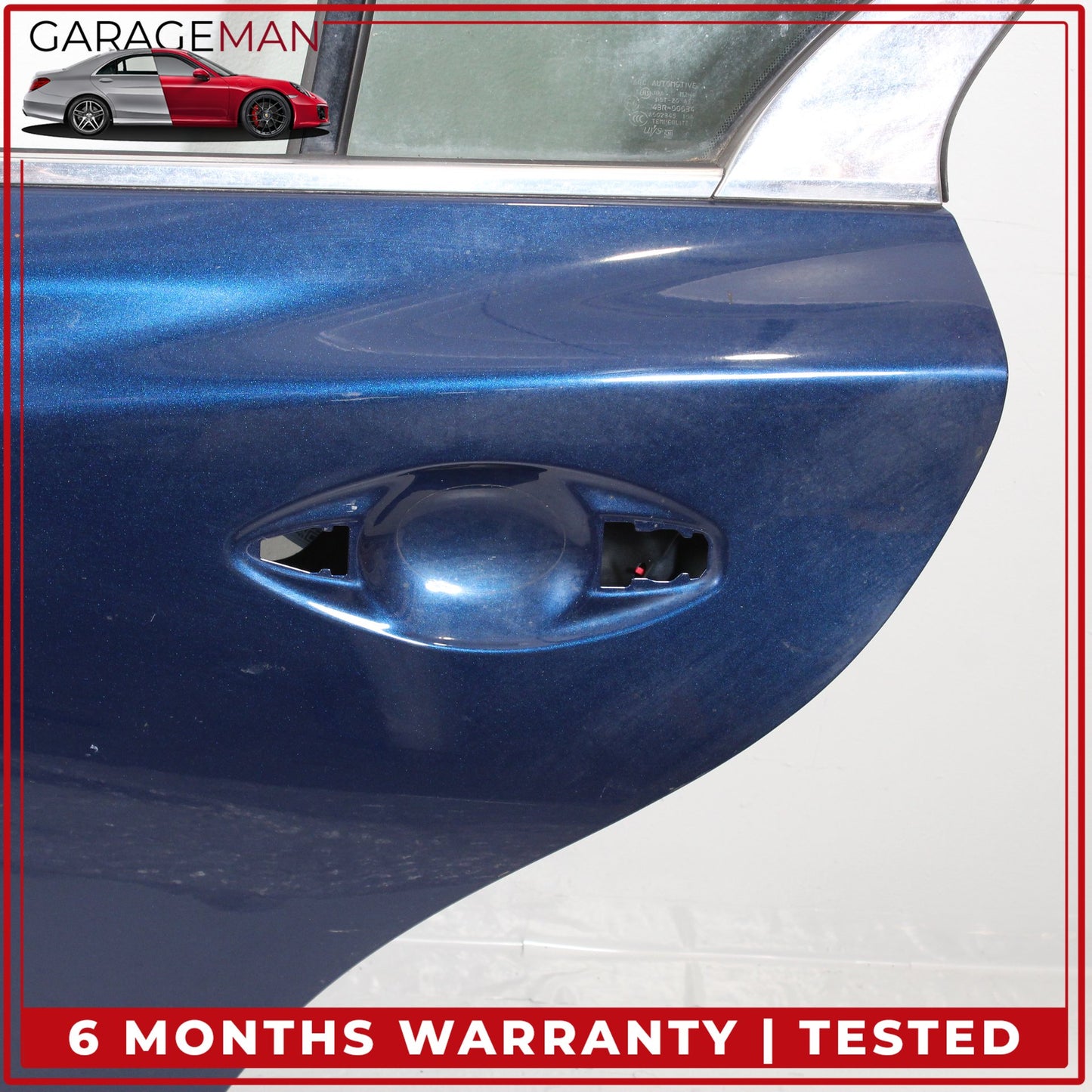2014-2024 Infiniti Q50 V37 Rear Left Driver Side Door Shell Blue H210A4GAMA OEM