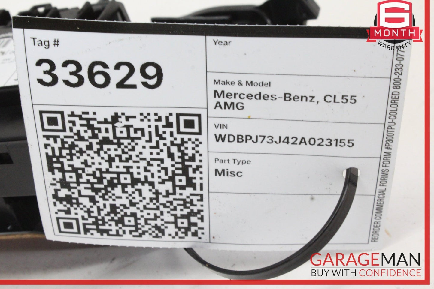 2000-2006 Mercedes CL55 AMG Front Right Seat Control Memory Switch 2158208210