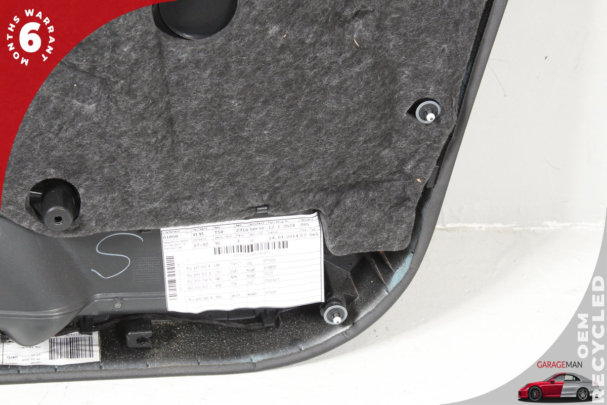 2012-2018 Audi A6 Front Left Interior Door Panel 4G1867021