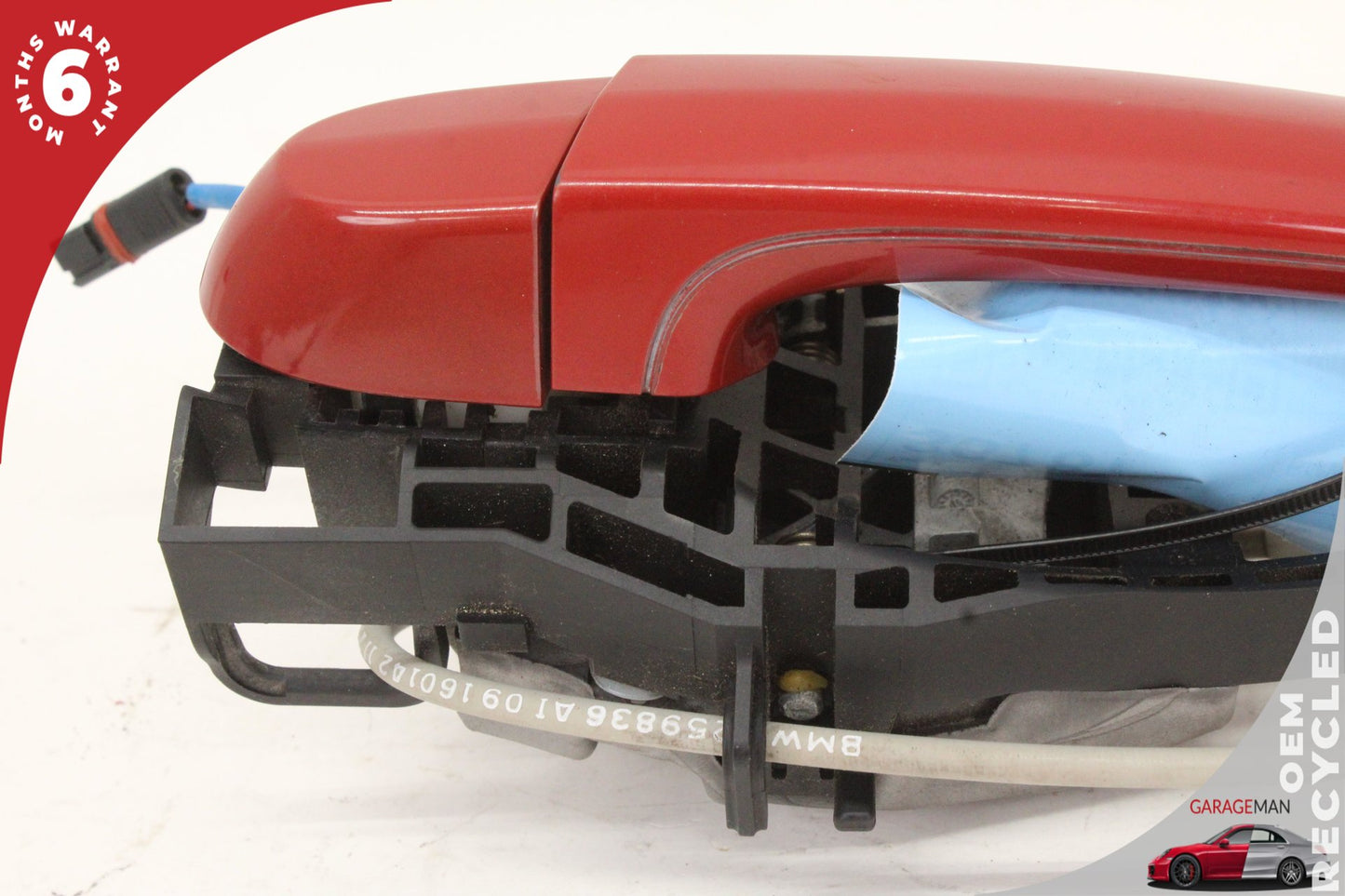 2012-2018 BMW 320i F30 Rear Left Side Exterior Door Handle Red 7332267 OEM
