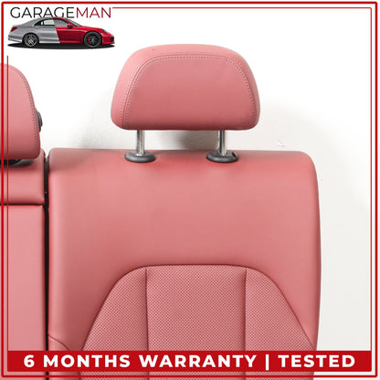 2019-2025 BMW 330i Rear Left and Right Upper Seat Cushion w/ Arm Rest Red OEM