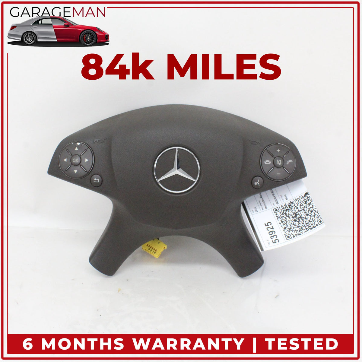 2008-2011 Mercedes W204 C300 Front Left Steering Wheel Airbag 0008605602 OEM