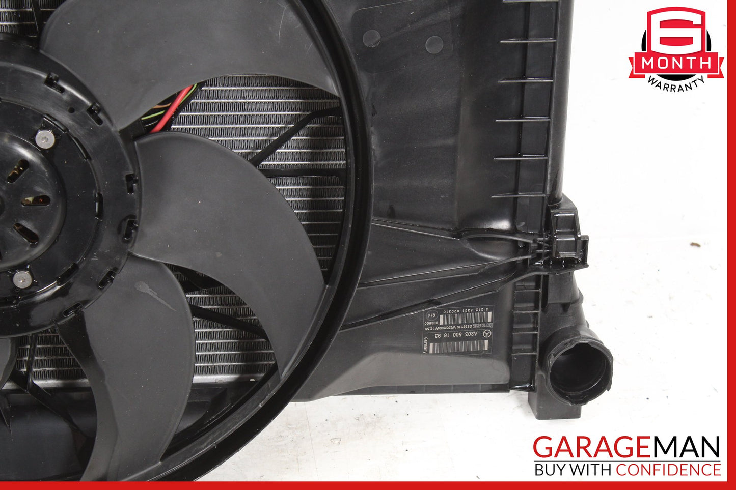 2005-2009 Mercedes W209 CLK350 Engine Cooling Radiator AC Condenser Assembly OEM