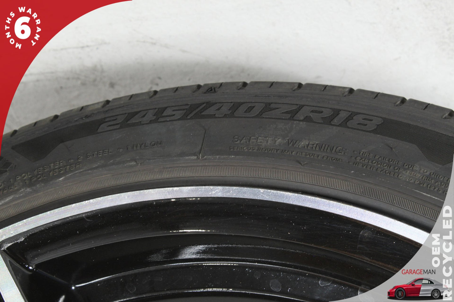 2015-2021 Mercedes-Benz C300 W205 Wheel Rim 18x9.5J w/ Tire A2124010300