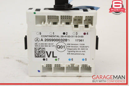 2015-2019 Mercedes-Benz C300 W205 Left Front Door Control Module 2059000328