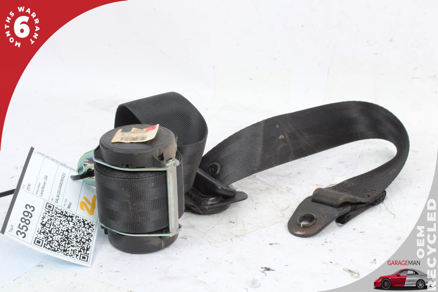 2010-2016 Land Rover LR4 SUV Rear Left Side 2nd Row Seat Belt 602404900G OEM