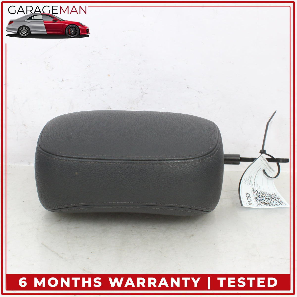 2004-2007 BMW 650i E64 RWD Front Left & Right Headrest Black OEM