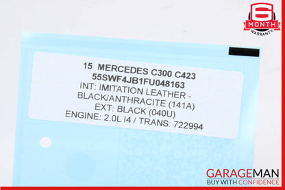 2015-2023 Mercedes-Benz C300 W205 Rear Left Door Control Module 2229002009 OEM