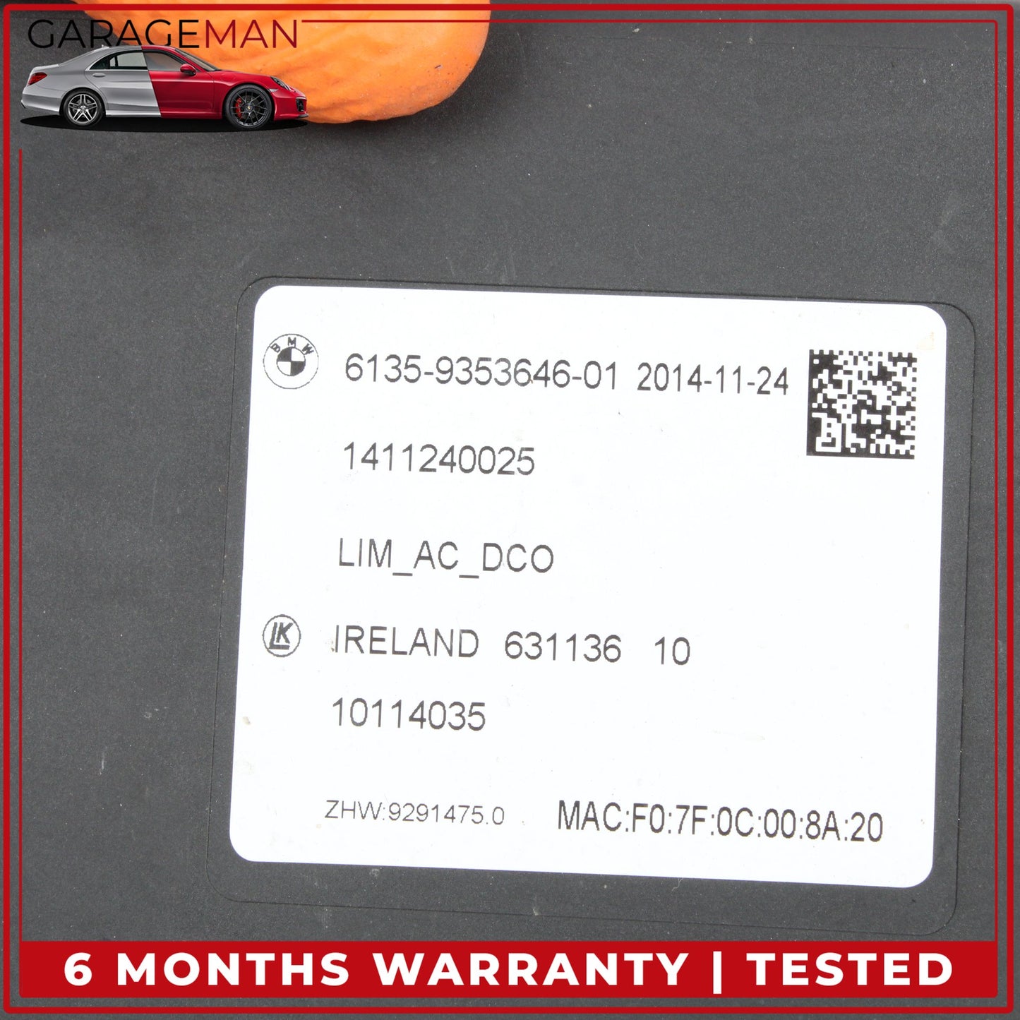 2014-2021 BMW i3 I01 Power Supply Battery Charging Control Module 9353646 OEM