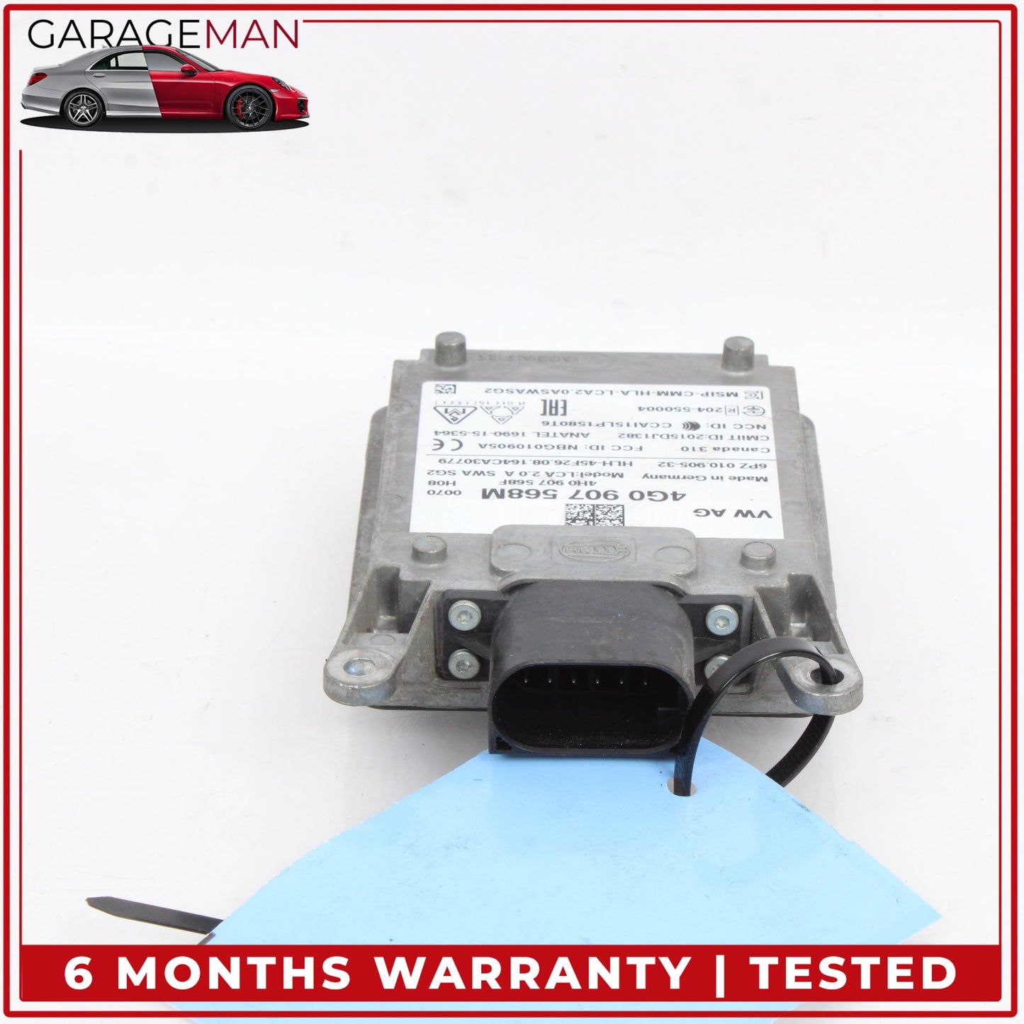 2012-2018 Audi A6 Rear Left Lane Assist Blind Spot Radar Sensor 4G0907568M OEM