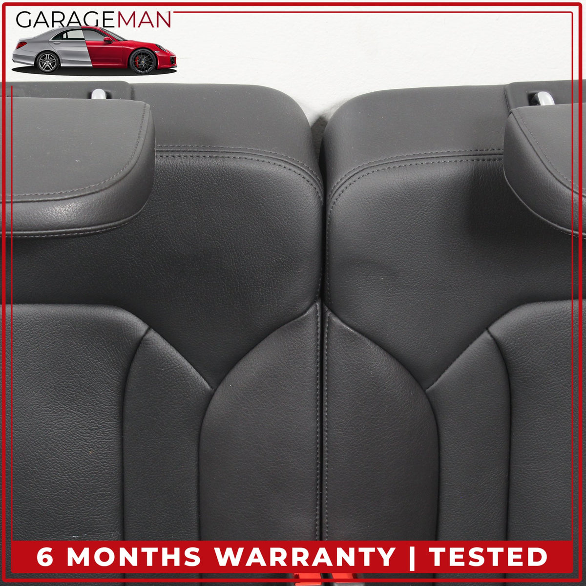 2017-2019 Audi Q7 Rear 3rd Row Upper and Lower Bench Seat Black Assembly OEM