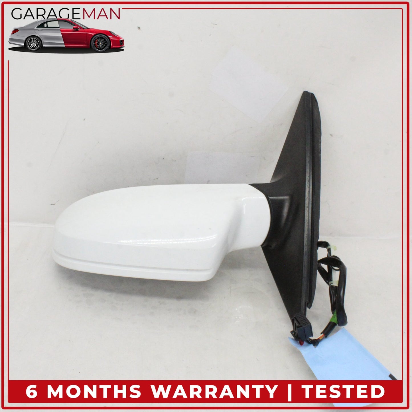 2009-2016 Audi A4 Front Left Driver Side Door Rear View Mirror White OEM