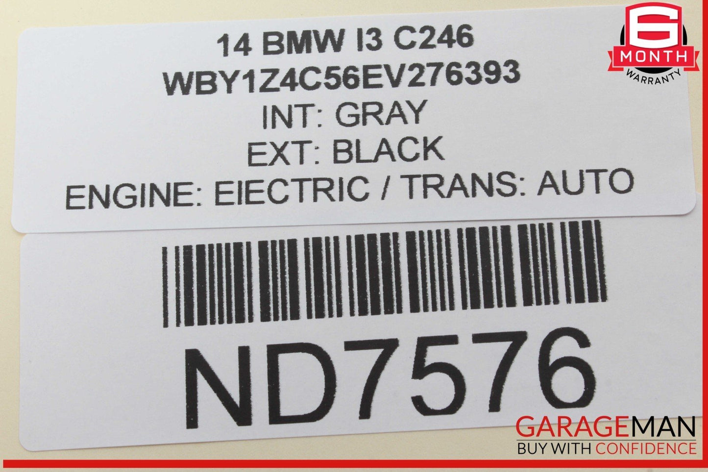 14-21 BMW i3 I01 Hybrid Right Passenger Side Roof Curtain Air Bag Airbag OEM