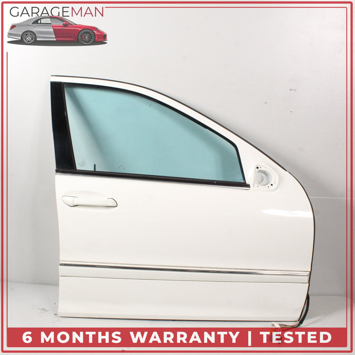 2001-2007 Mercedes W203 C230 Front Right Passenger Side Door Calcite White OEM