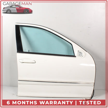 2001-2007 Mercedes W203 C230 Front Right Passenger Side Door Calcite White OEM