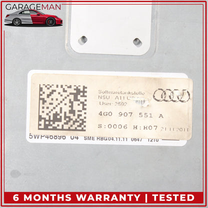 2012-2015 Audi A7 A6 3.0L Engine Computer Control Module Unit 4G0907551A OEM