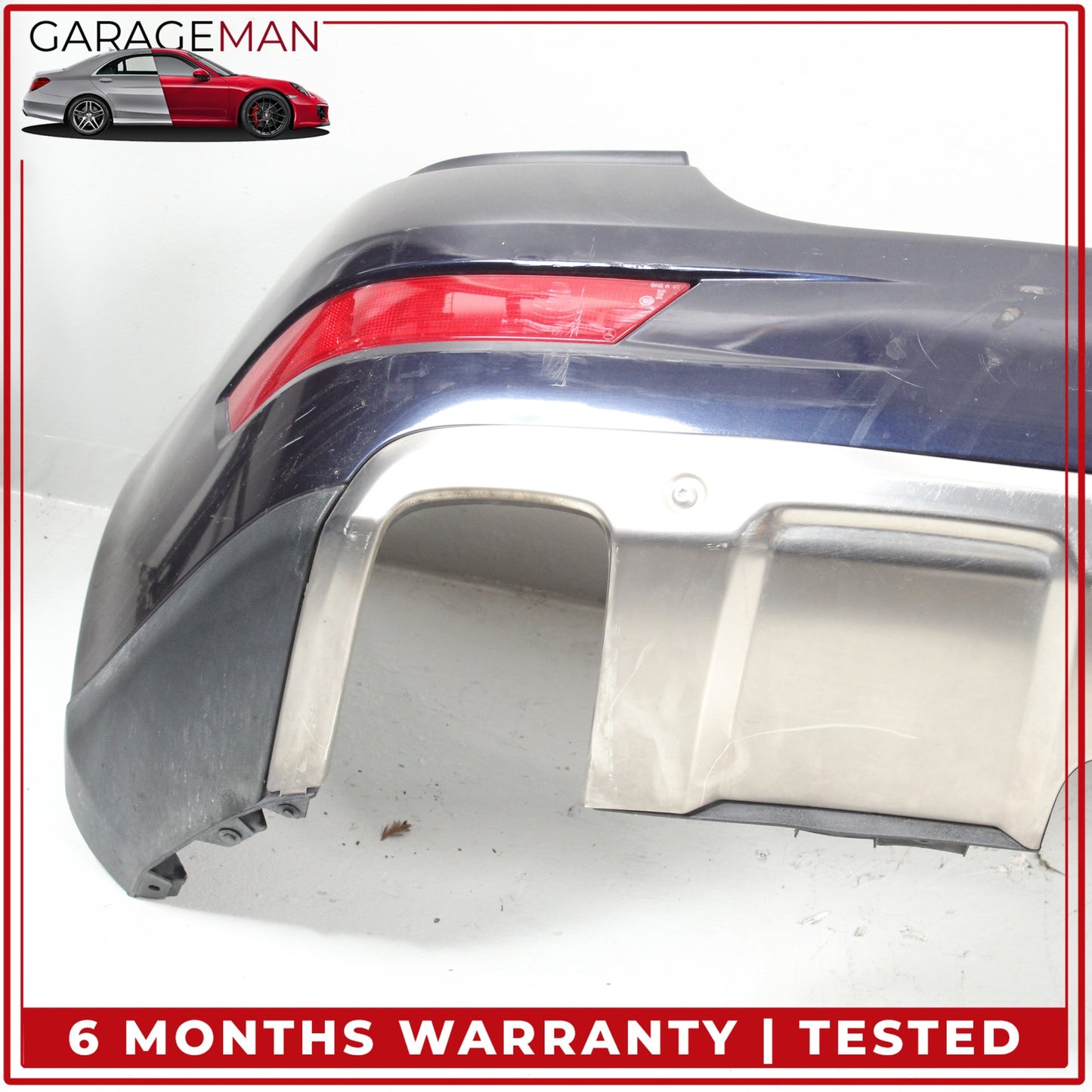2009-2011 Mercedes W164 ML350 ML550 Base Rear Bumper Cover Assembly Blue OEM