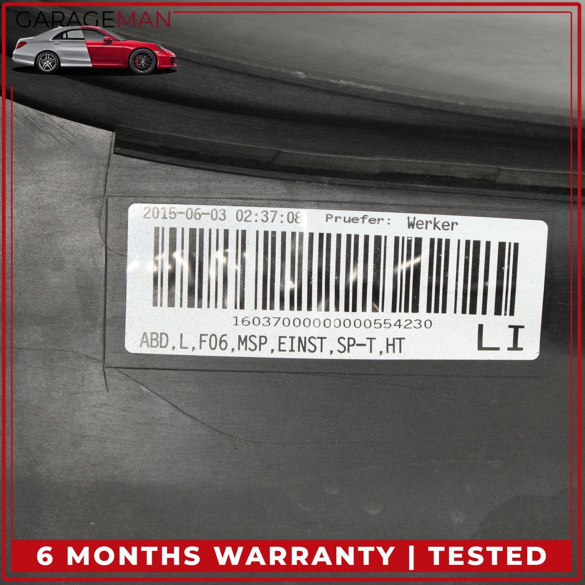 2013-2019 BMW 650i 640i F06 Left Side Skirt Rocker Panel Black 8052655 OEM
