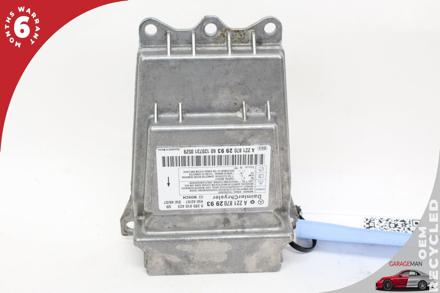 2007-2014 Mercedes-Benz S550 W221 Airbag Air Bag Sensor SRS Control Module OEM