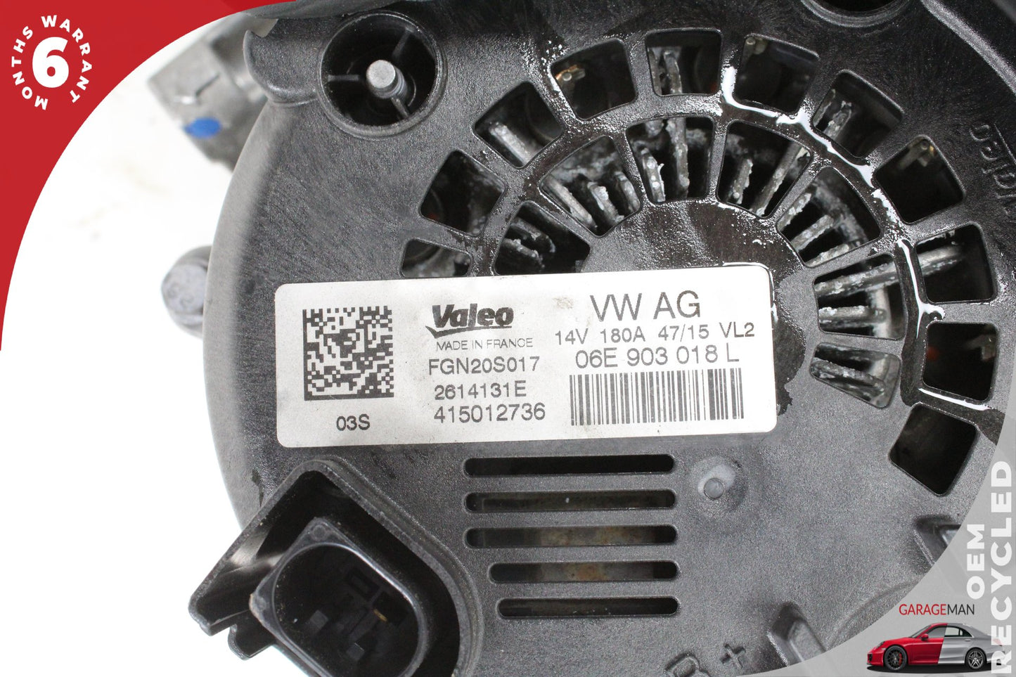 2013-2017 Audi SQ5 Q5 S4 S5 Alternator Generator 14V 180A Valeo 06E903018L OEM