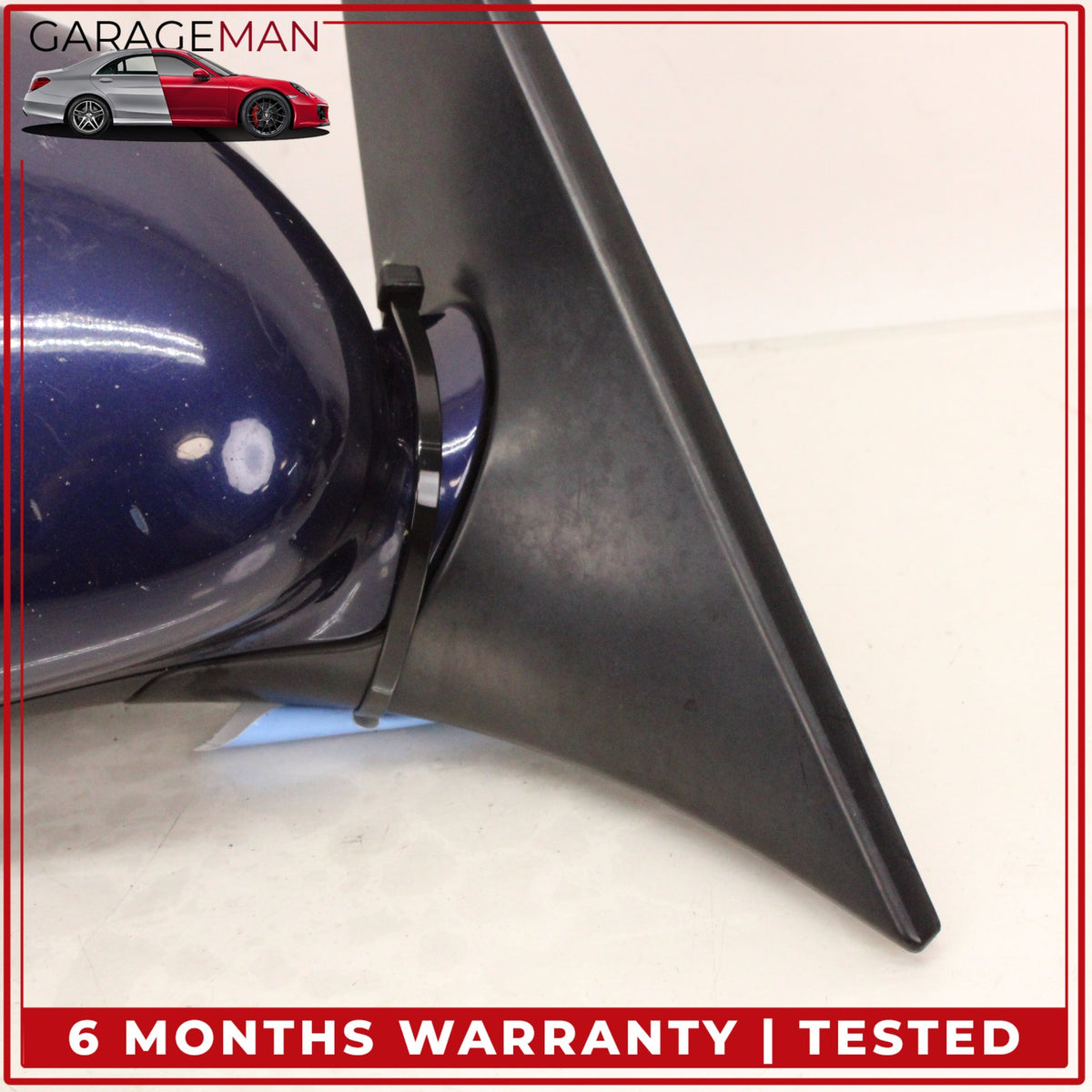 1999-2005 Porsche 911 Carrera 996 Right Door Rear View Mirror Blue Metallic OEM
