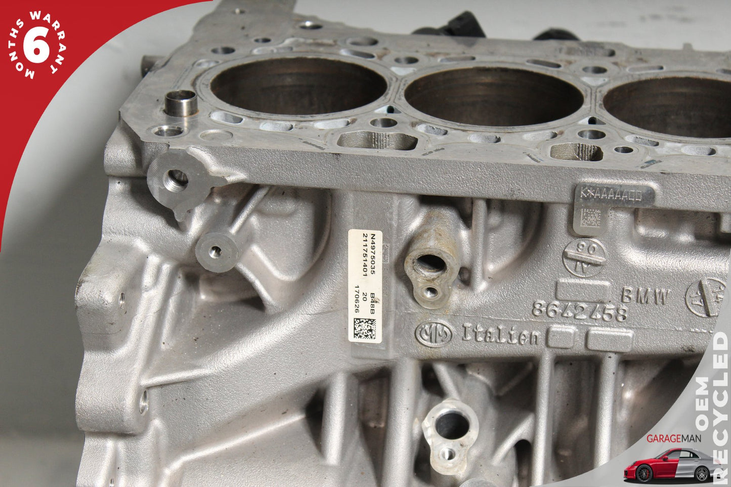 2017-2021 BMW 430i F36 AWD 2.0L Engine Cylinder Block B46B20/B48B20 142668
