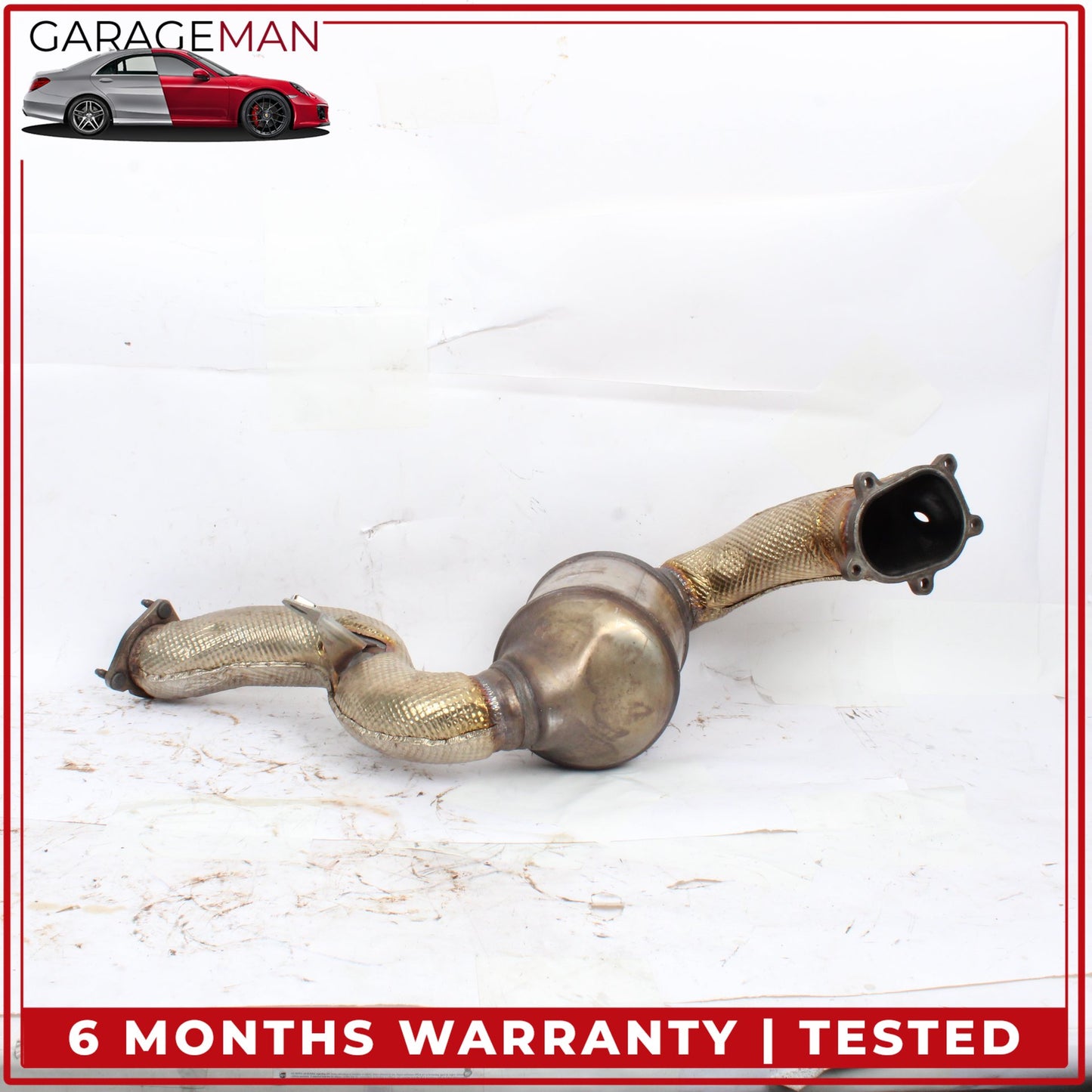 2013-2018 Audi S8 A8 S6 S7 RS7 4.0L V8 Right Exhaust Downpipe 4G0254252L OEM