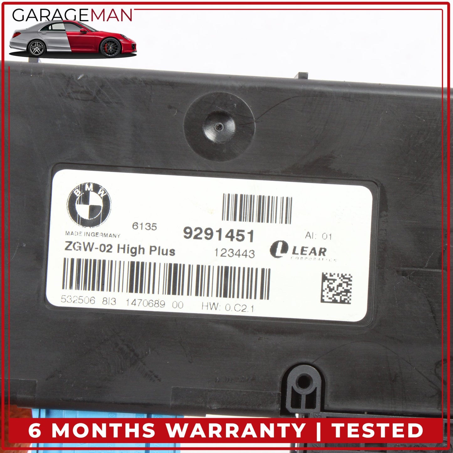 2012-2019 BMW 650i 640i F06 Central Gateway Control Module Unit 9291451 OEM