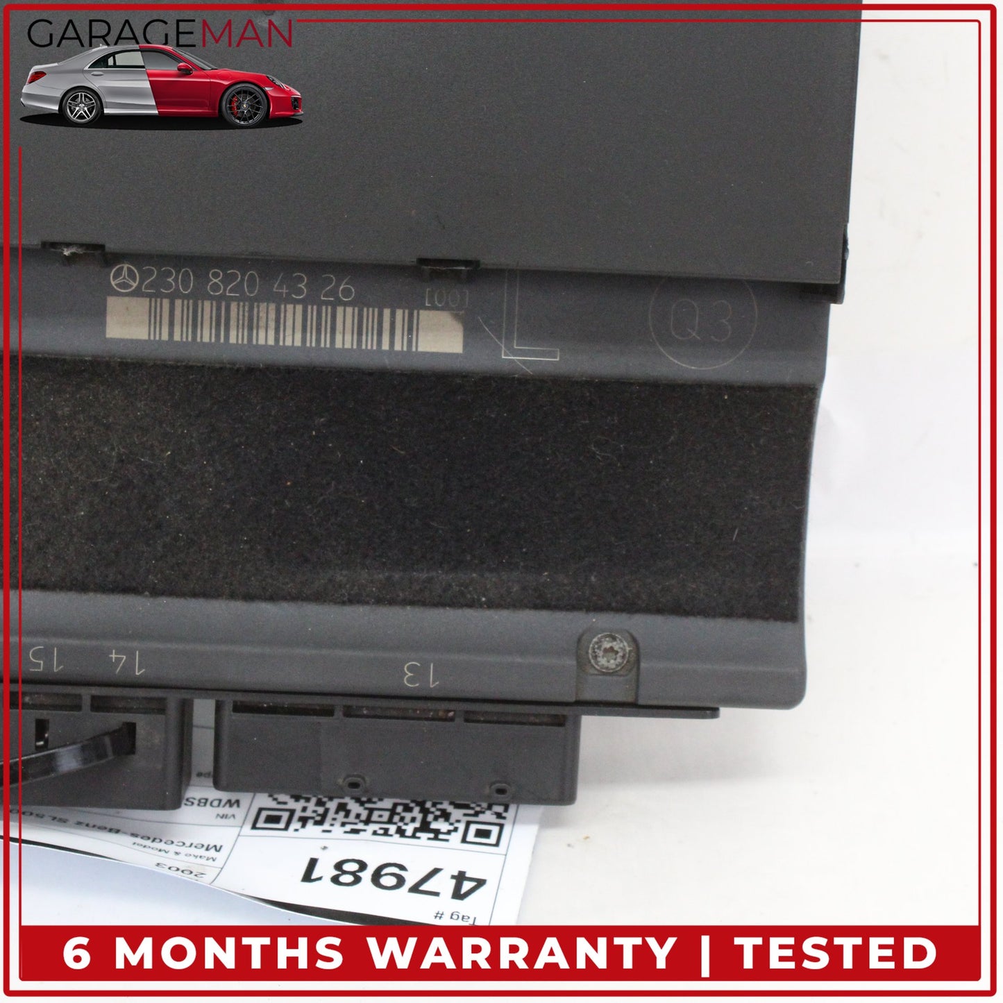 2003-2012 Mercedes-Benz SL500 R230 Under Seat Control Module Left 2308204326