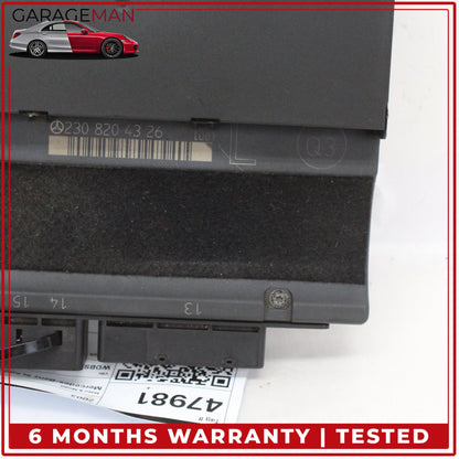 2003-2012 Mercedes-Benz SL500 R230 Under Seat Control Module Left 2308204326