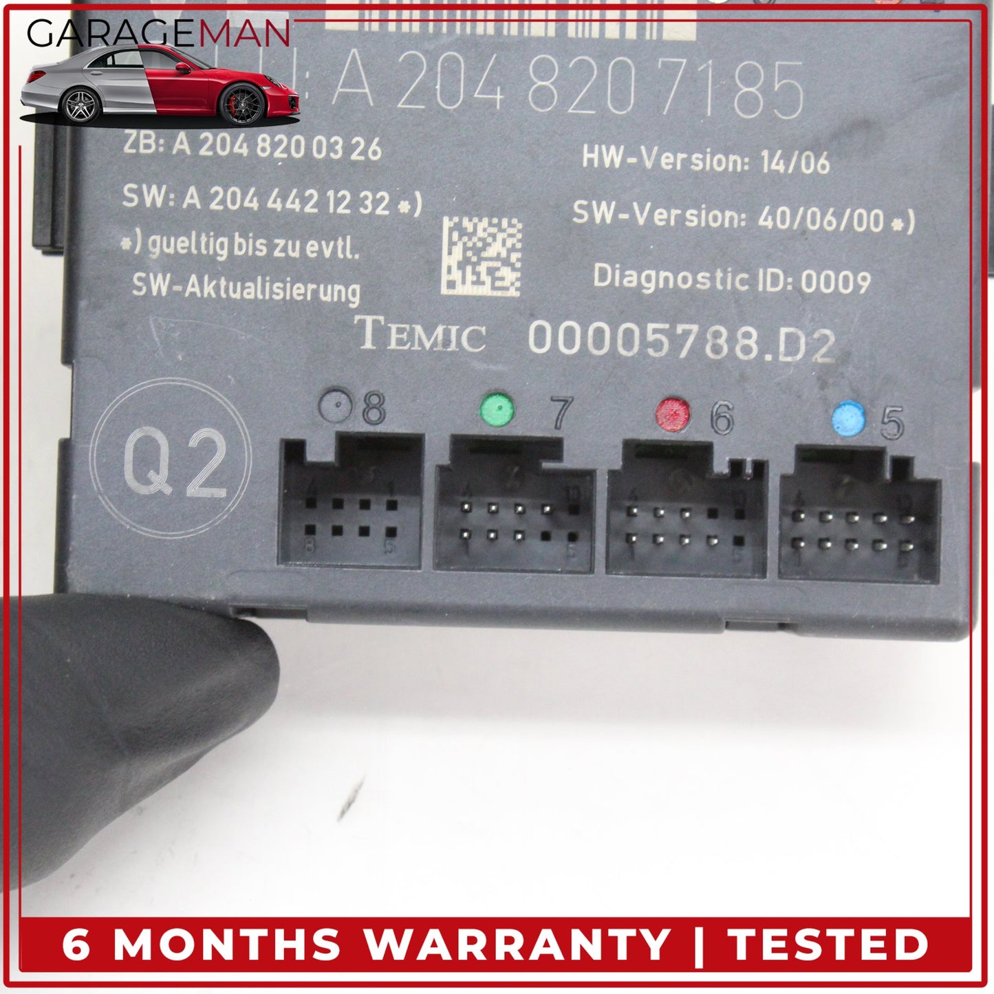 2008-2018 Mercedes-Benz C300 w204 Sedan Front Left Driver Side Door Control Module Unit 2048207185 OEM