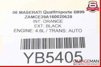 03-13 Maserati Quattroporte S M139 Front Right Side Seat Airbag SRS OEM