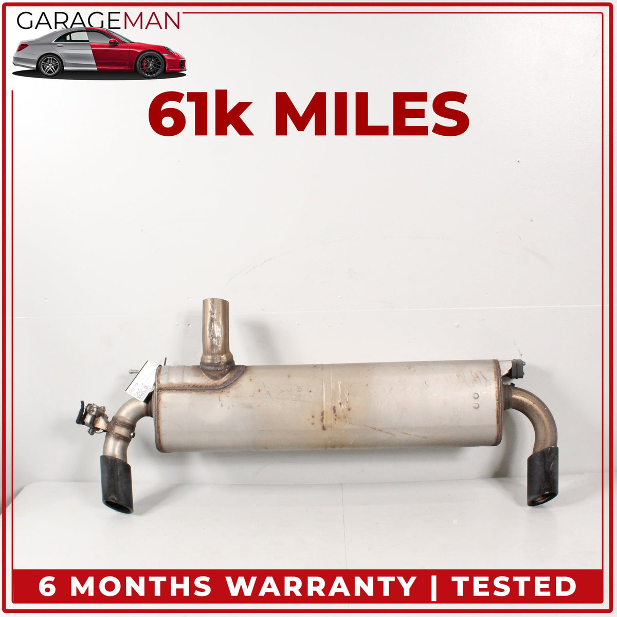 2017-2020 BMW 530e 530i G30 Rear Exhaust Muffler Left and Right Side Tip OEM