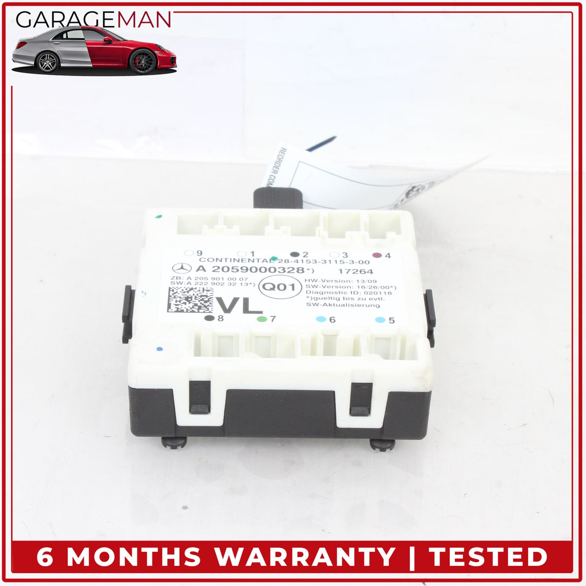 2015-2019 Mercedes X253 GLC300 Front Left Door Control Module 2059000328 OEM