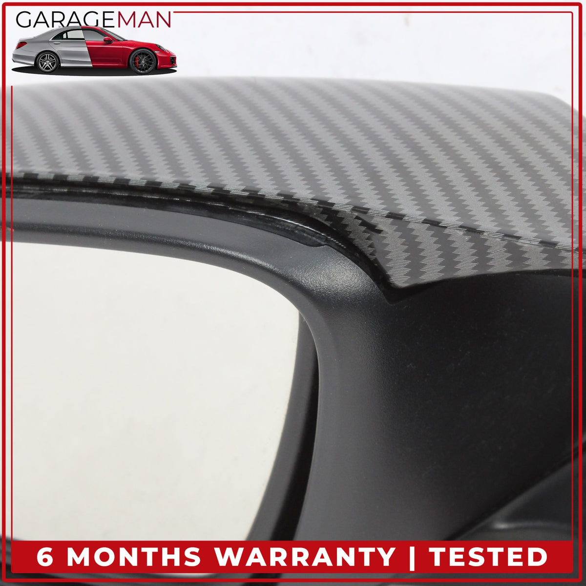 2012-2018 BMW 328i F30 Front Left Side Door Rear View Mirror Carbon Fiber OEM