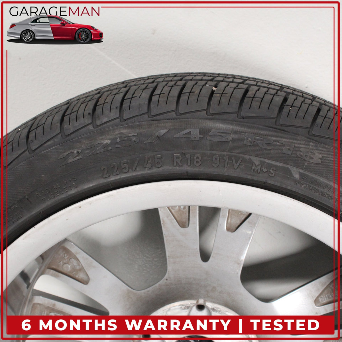 2015-2023 Mercedes W205 C300 Front or Rear Wheel Rim w/ Pirelli Tire 7.5JX18 OEM