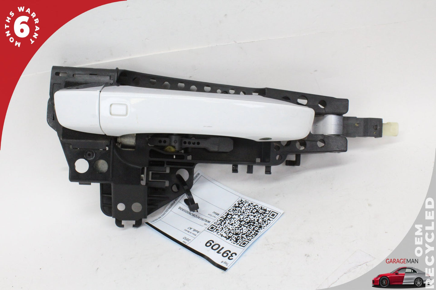 2012-2018 Audi A7 Right Passenger Side Exterior Door Handle White 4H0837886 OEM