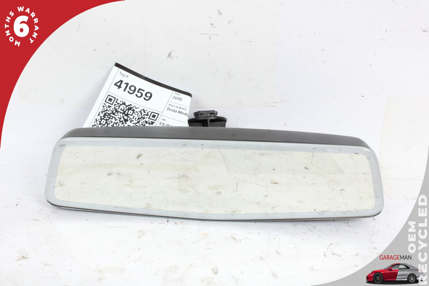 2012-2020 Tesla Model S Front Upper Windshield Rear View Mirror 104148600A OEM