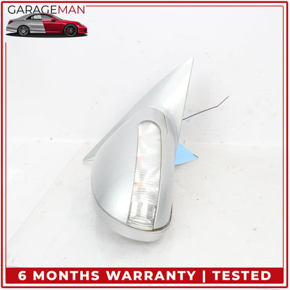 2001-2004 Mercedes R170 SLK320 Right Door Rear View Mirror Silver Metallic OEM