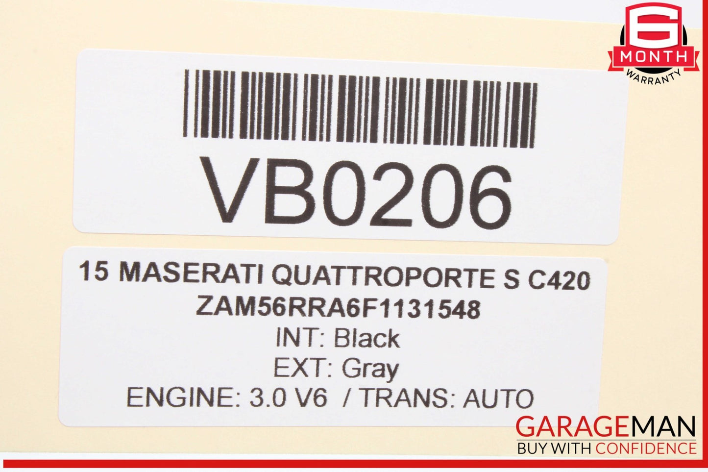 2014-2017 Maserati Quattroporte Engine ECU 670007174