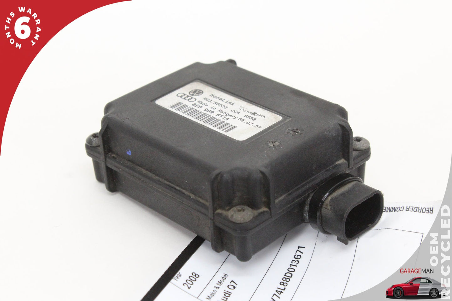 2007-2009 Audi Q7 HomeLink Garage Door Opener Control Module 8E0909511A OEM