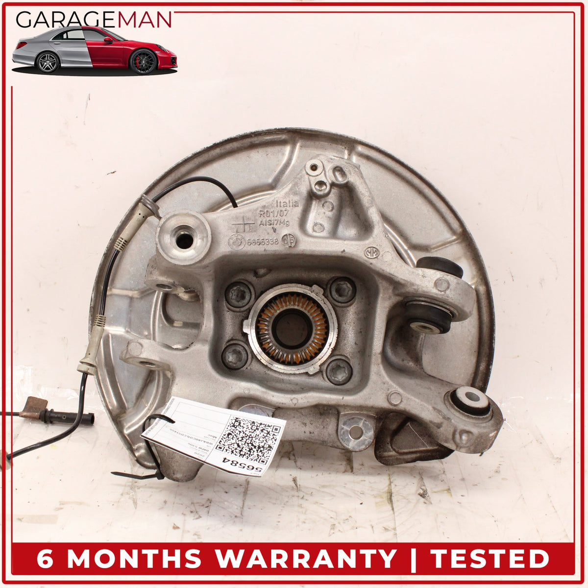 2016-2025 BMW 530e 740i 840i Rear Right Spindle Knuckle Wheel Hub 6861802 OEM