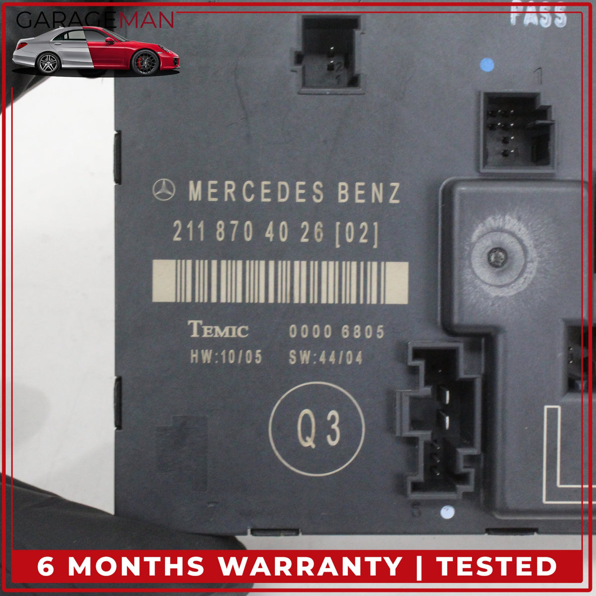 2003-2009 Mercedes W211 E350 E550 Rear Left Door Control Module 2118703185 OEM