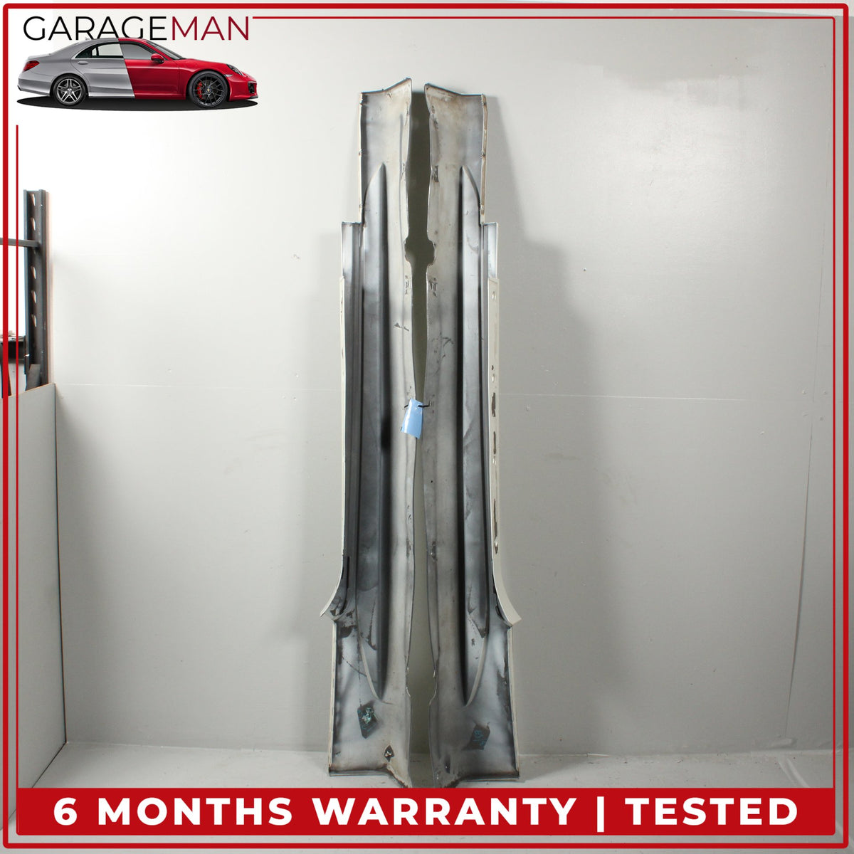 2008-2018 Maserati GranTurismo Left and Right Side Skirt Rocker Panel White OEM