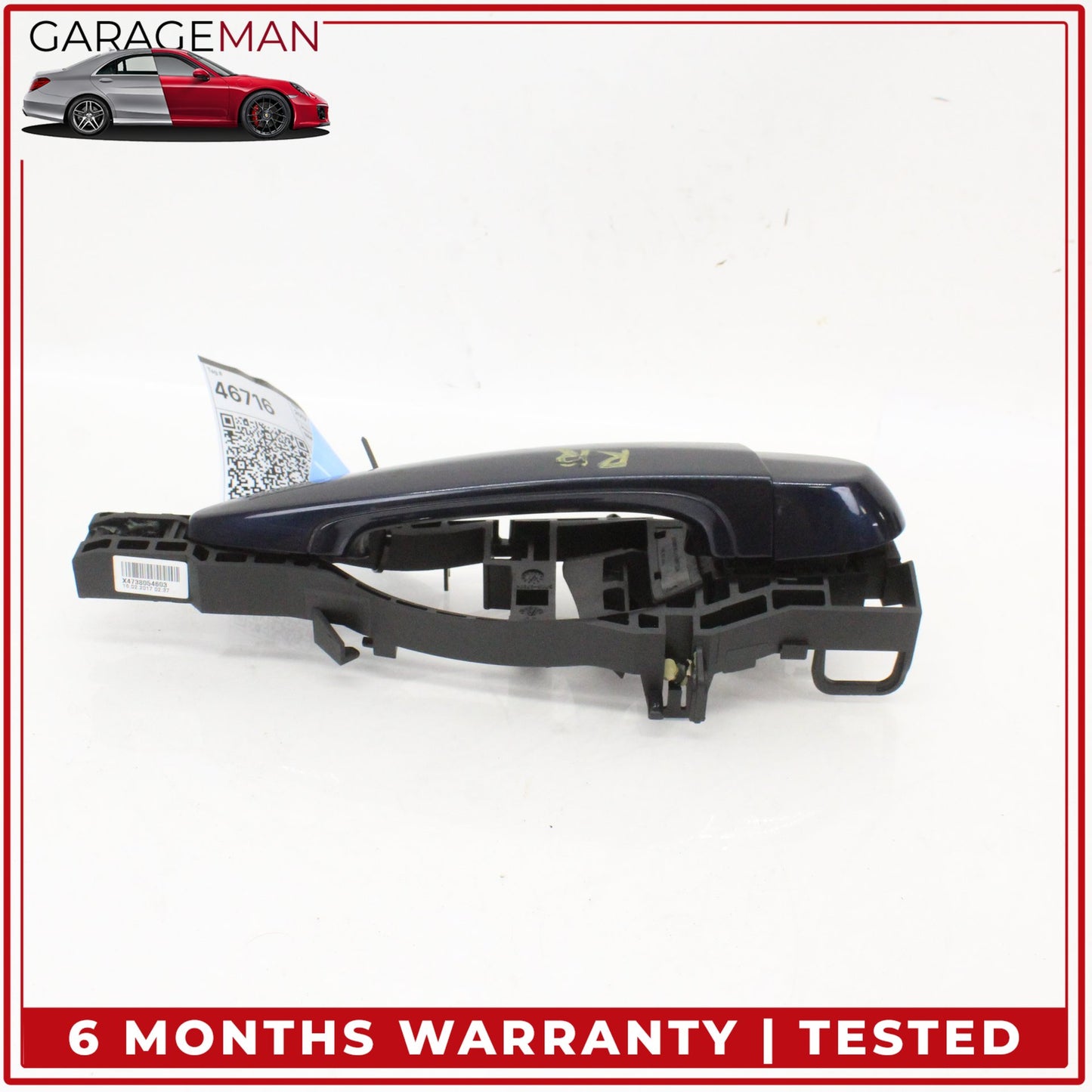 2014-2020 BMW 430i F36 Rear Right Passenger Side Exterior Door Handle Blue OEM