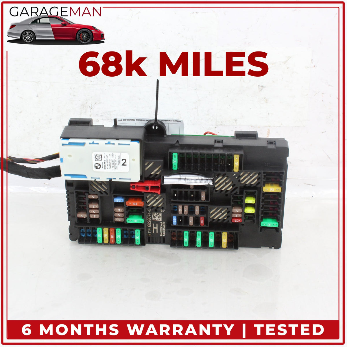 2018-2024 BMW X3 G01 Rear Power Distribution Relay Junction Fuse Box 6828074 OEM